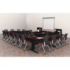 Fusion Rectangle Tables > Training Tables > Fusion Training Tables, 48 X 24 X 29, Wood|Metal Top, Mahogany MFTT4824MH